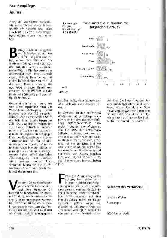 Vorschauseite 2: Anwendererfahrungen mit Coloplast Assura