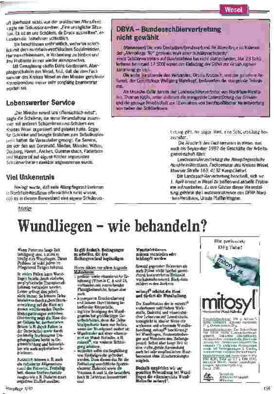 Vorschauseite 3: Umzumutbare und sittenwidrige Verträge Altenpflegeschüler aus Nordrhein-Westfalen beklagen Mißstände