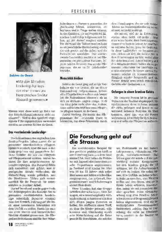 Vorschauseite 2: Die Forschung verlässt den Elfenbeinturm
