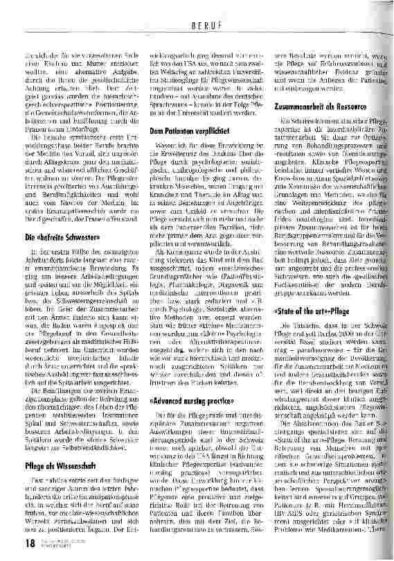 Vorschauseite 2: Medizin und Pflege: siamesische Zwillinge? Interdisziplinäre Zusammenarbeit