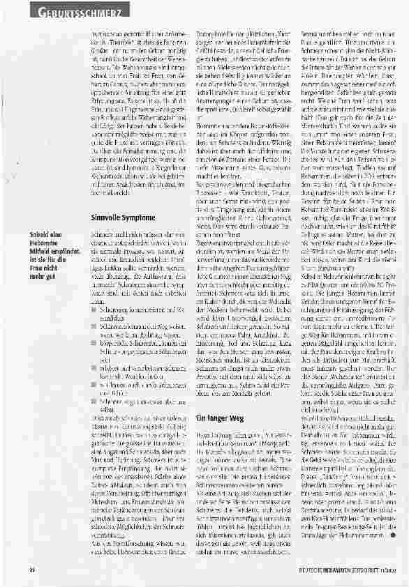 Vorschauseite 3: Wehen oder Qualen?