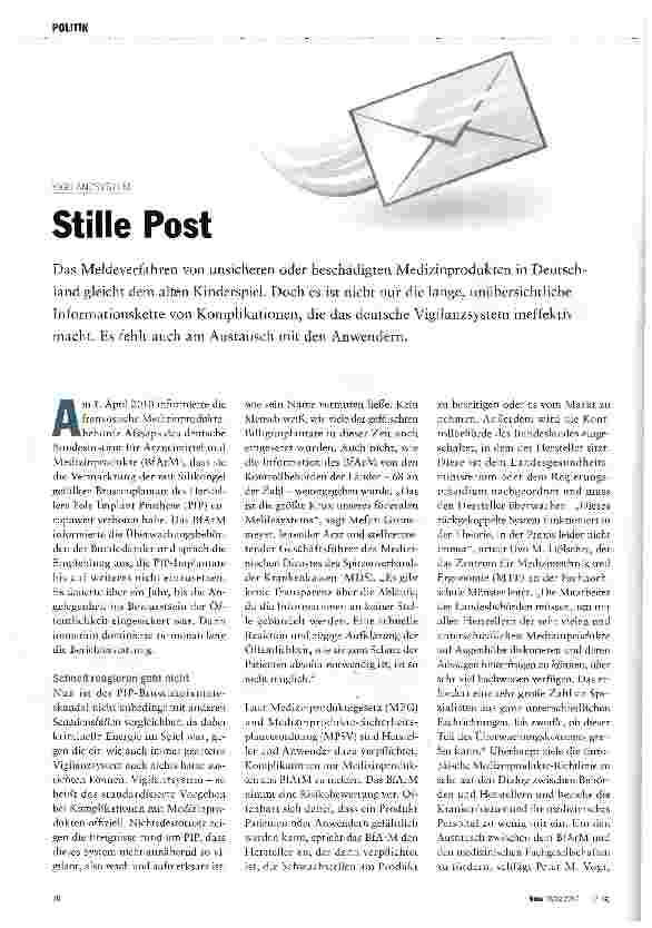 Vorschauseite 1: Stille Post