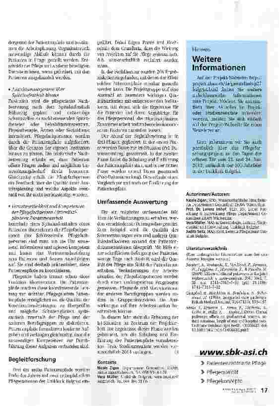 Vorschauseite 3: Von Eintritt bis Austritt patientenorientiert handeln