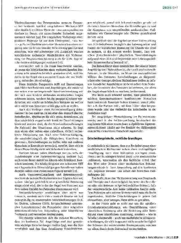 Vorschauseite 4: Grenzfragen der neurologischen Frührehabilitation