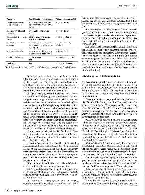 Vorschauseite 5: Grenzfragen der neurologischen Frührehabilitation