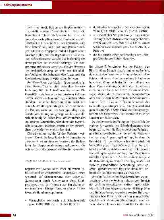 Vorschauseite 5: Krankenhaushygiene im Spiegel der Novellierung des Infektionsschutzgesetzes