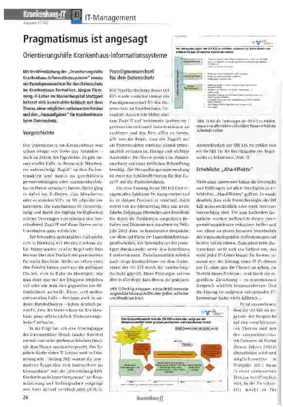 Vorschauseite 1: Pragmatismus ist angesagt
