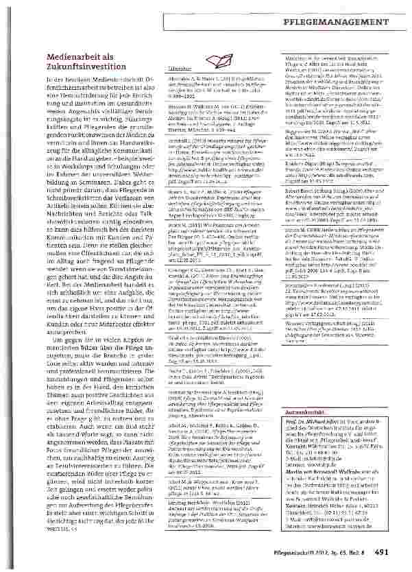 Vorschauseite 4: Meldungen gekonnt platzieren > Öffentlichkeitsarbeit: eine zentrale Führungsaufgabe