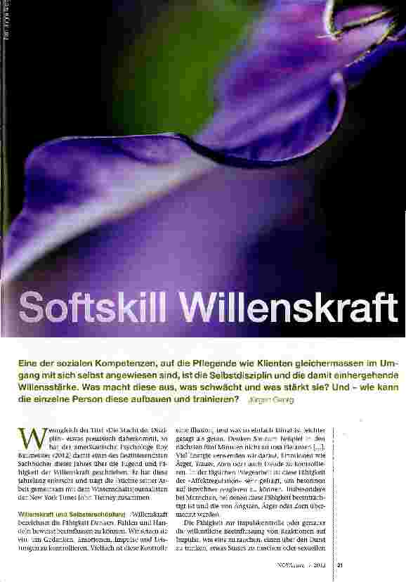 Vorschauseite 1: Softskill Willenskraft