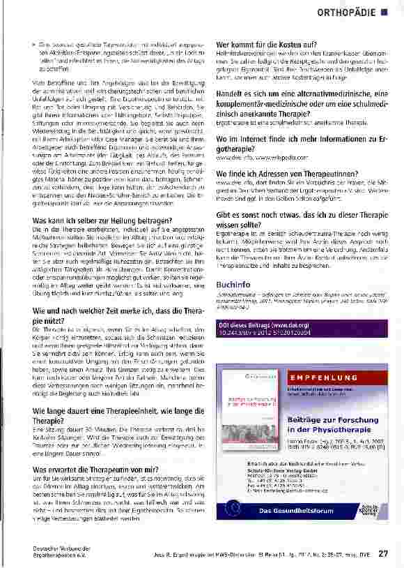 Vorschauseite 3: Ergotherapie bei HWS-Distorsion