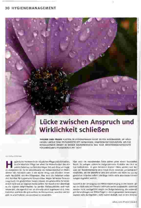 Vorschauseite 1: Lücke zwischen Anspruch und Wirklichkeit schließen