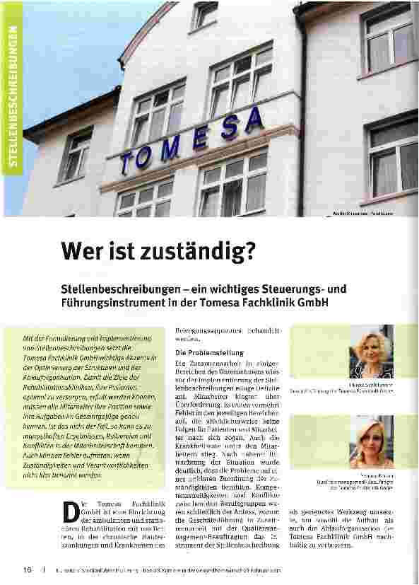Vorschauseite 1: Wer ist zuständig?