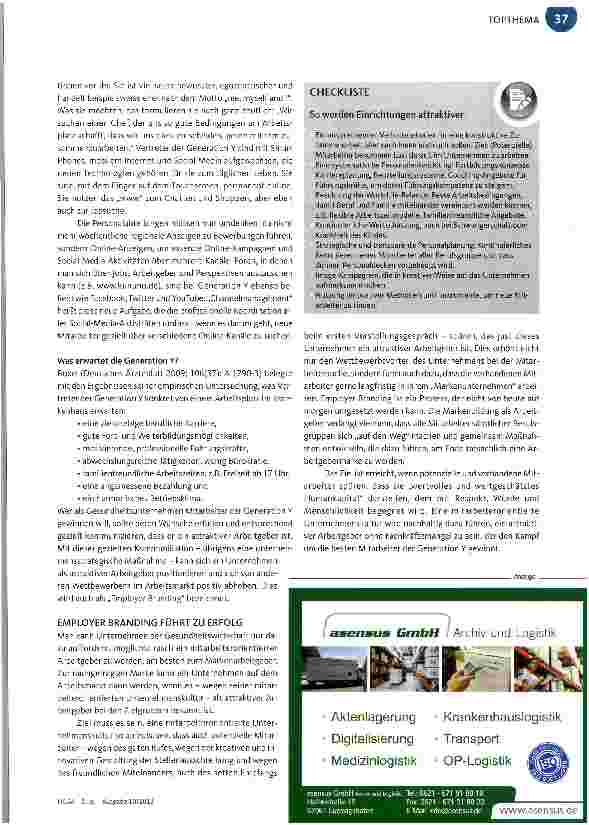 Vorschauseite 2: Begehrt: Die Generation Y