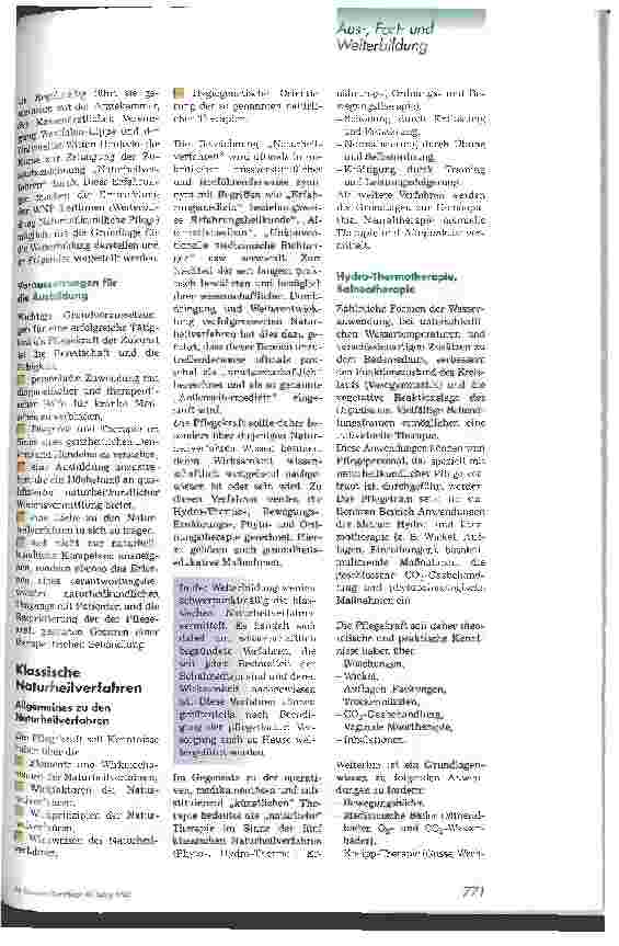 Vorschauseite 2: Leitlinien zur Weiterbildung Naturheilkundliche Pflege