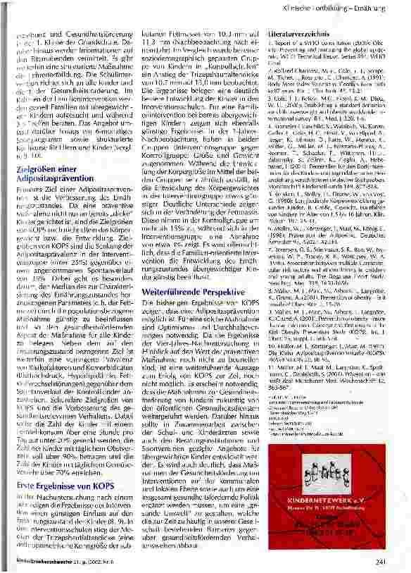 Vorschauseite 4: Prävalenz der Adipositas bei Kindern