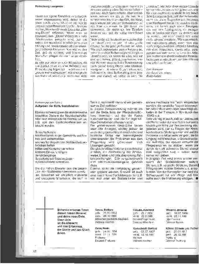 Vorschauseite 2: Aufgaben einer katholischen Sozialstation