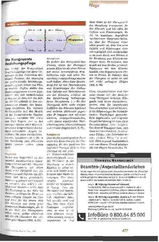 Vorschauseite 2: Pflegebeziehungen professionell gestalten - Teil 1: Grundlagen der Kongruenten Beziehungspflege -