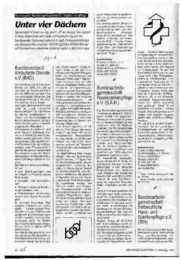 Vorschauseite 1: Unter vier Dächern