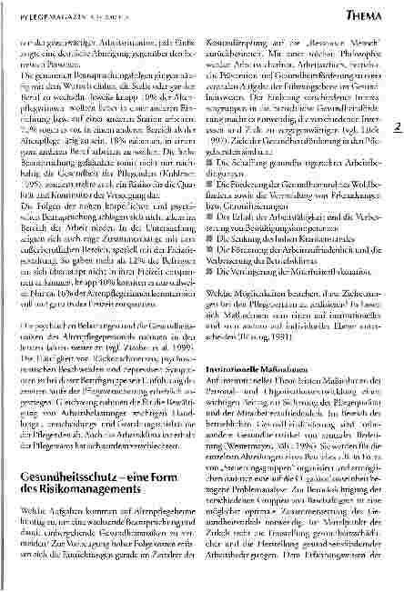 Vorschauseite 2: Arbeitsbelastungen in der Altenpflege