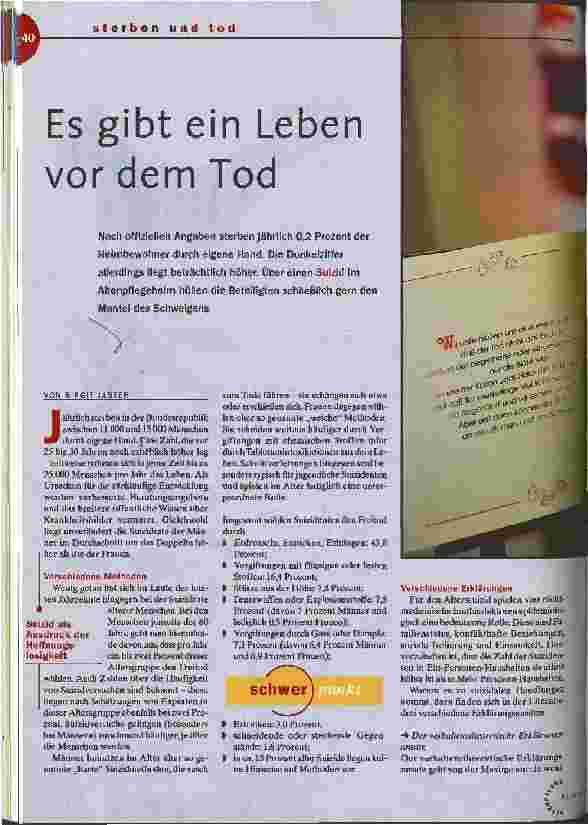 Vorschauseite 1: Sterben und Tod: Es gibt ein Leben vor dem Tod