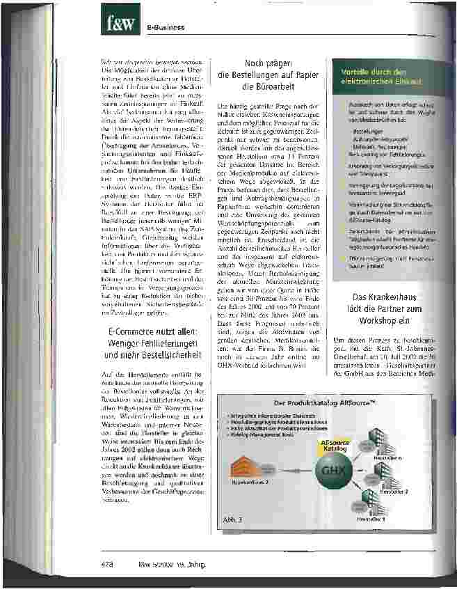 Vorschauseite 4: E-Commerce: Von der Euphorie zur Praxis Ein Erfahrungsbericht nach mehr als einem halben Jahr Echtbetrieb