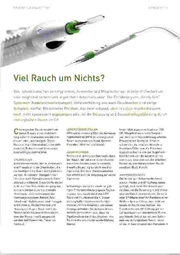 Vorschauseite 1: Viel Rauch um Nichts?