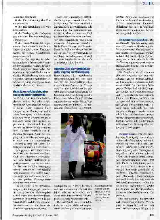 Vorschauseite 2: Für eine gute Zukunft der ambulanten ärztlichen Versorgung
