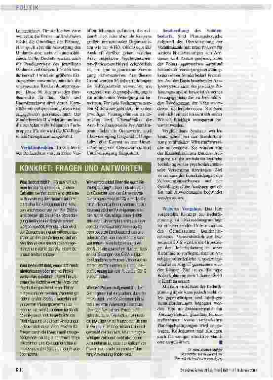 Vorschauseite 3: Für eine gute Zukunft der ambulanten ärztlichen Versorgung