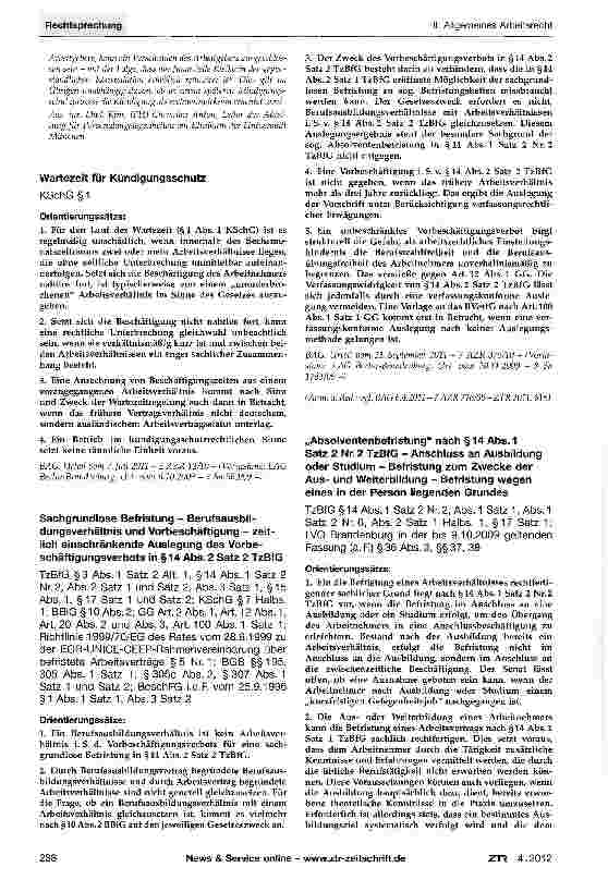 Vorschauseite 4: Unwirksame Chefarztkündigung - Schadensersatz für entgangene Liquidationserlöse