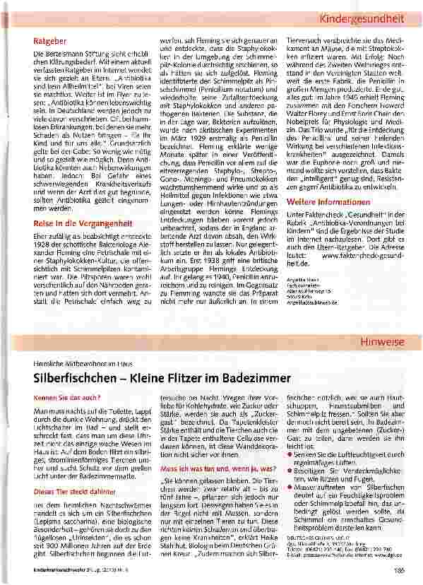 Vorschauseite 3: Willkürliche Gabe von Antibiotika?