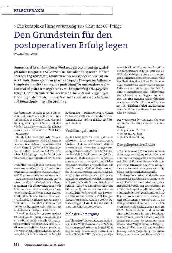 Vorschauseite 1: Den Grundstein für den postoperativen Erfolg legen
