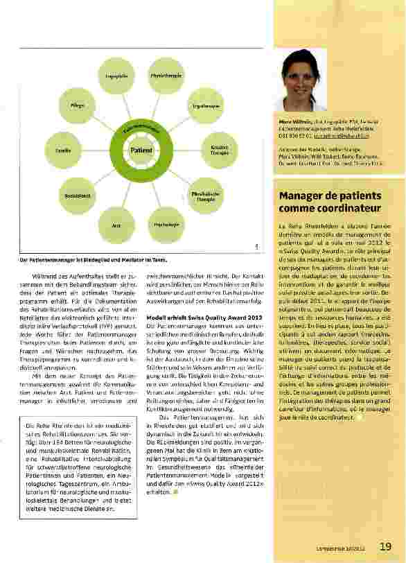 Vorschauseite 2: Patientenmanager als Bindeglied zwischen Patient, Arzt und Pflege