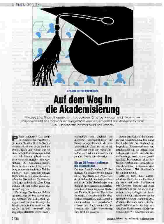 Vorschauseite 1: Auf dem Weg in die Akademisierung