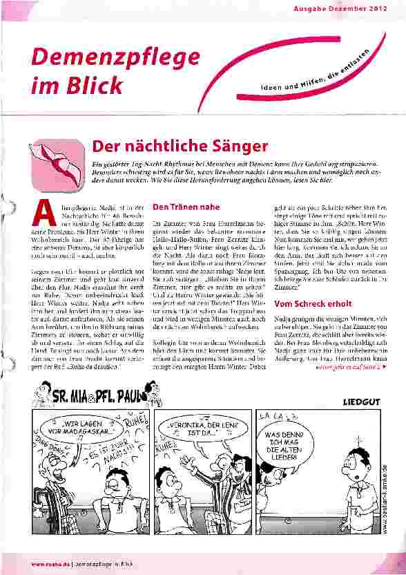 Vorschauseite 1: Der nächtliche Sänger