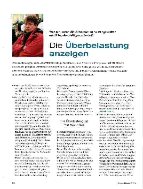Vorschauseite 1: Die Uberbelastung anzeigen