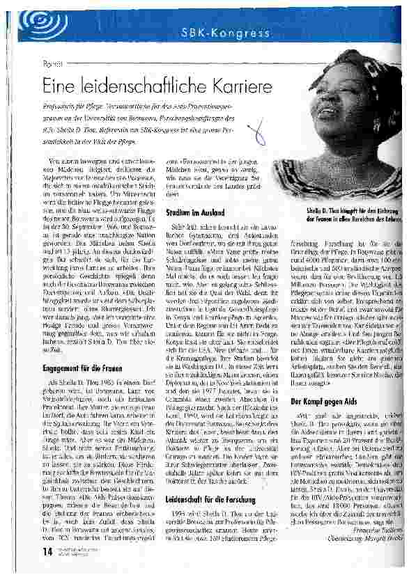 Vorschauseite 1: Eine leidenschaftliche Karriere