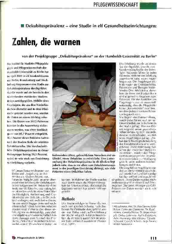 Vorschauseite 1: Zahlen, die warnen