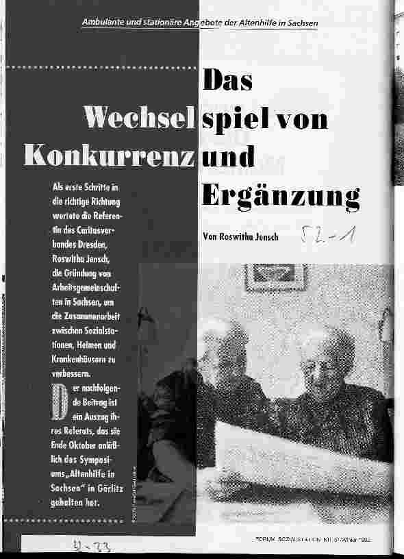 Vorschauseite 1: Das Wechselspiel von Konkurrenz und Ergänzung