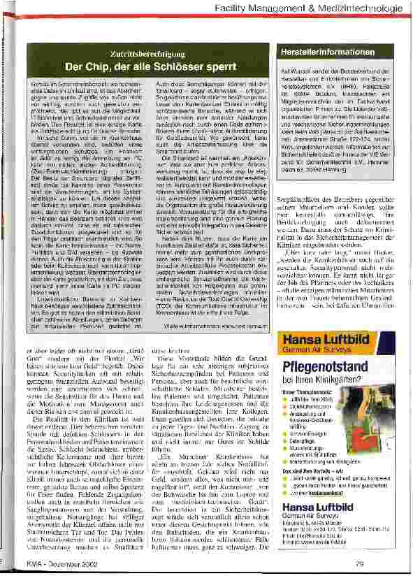 Vorschauseite 2: Kriminalität: Security im Krankenhaus