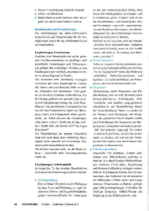 Vorschauseite 4: Hart am LimitUmgang mit Dauerbelastungen und Empfehlungen zur Burnout-Prävention bei Führungskräften