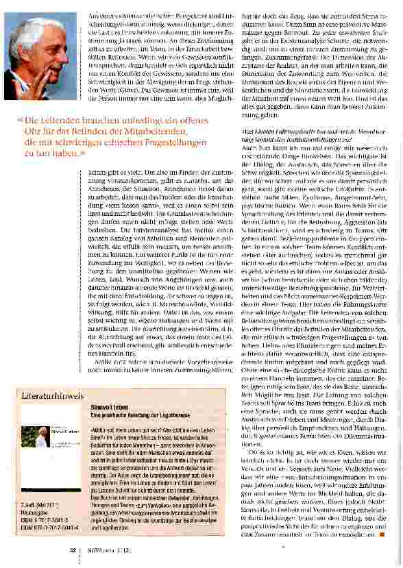Vorschauseite 3: Sinn Ist eine präventive Massnahme gegen Burnout