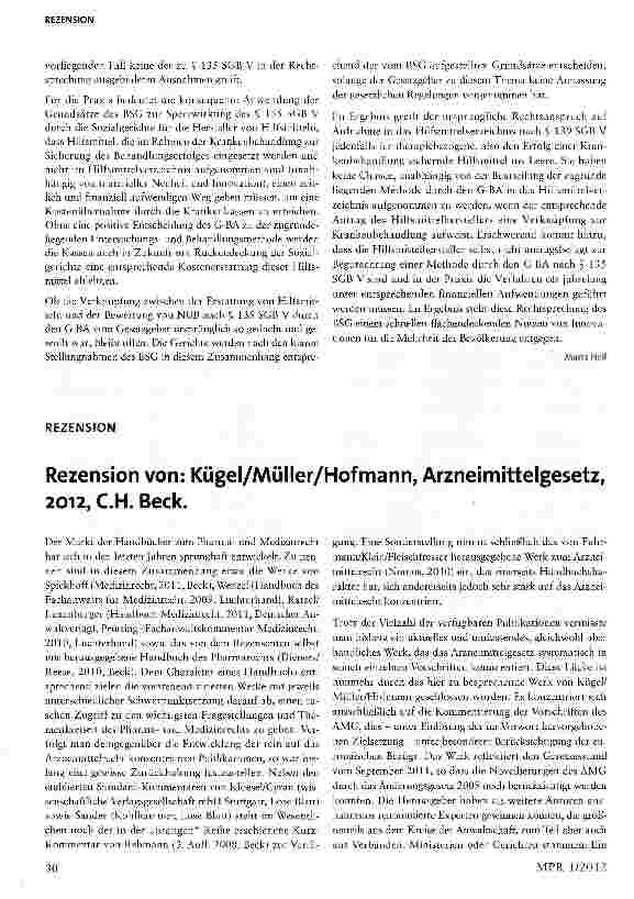 Vorschauseite 4: Fehlendes positives Votum des G-BA schließt Kostenübernahme aus