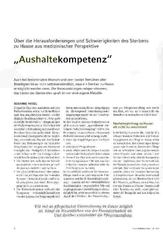Vorschauseite 1: Aushaltekompetenz