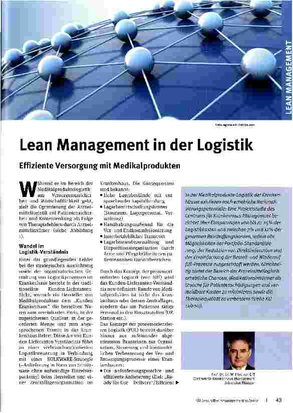 Vorschauseite 1: Lean Management in der Logistik
