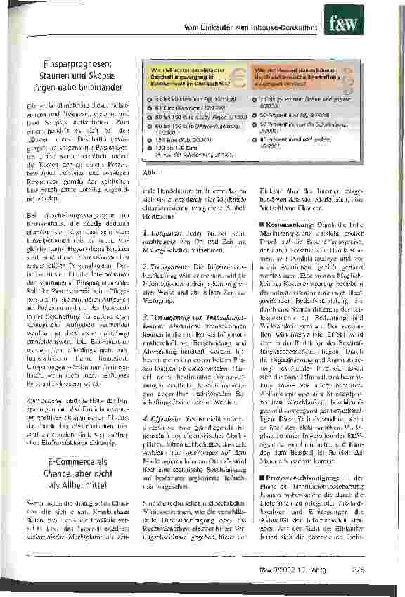 Vorschauseite 2: Internet-Euphorie führt zur Ernüchterung, aber Realismus zum Erfolg