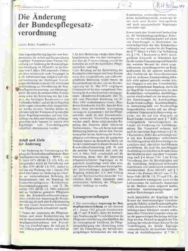 Vorschauseite 1: Die Änderung der Bundespflegesatzverordnung