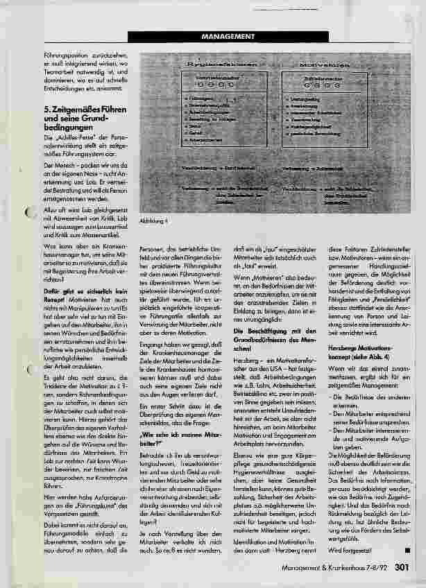 Vorschauseite 2: Modernes Krankenhausmanagement heißt Modernes Personalmanagement Teil 3
