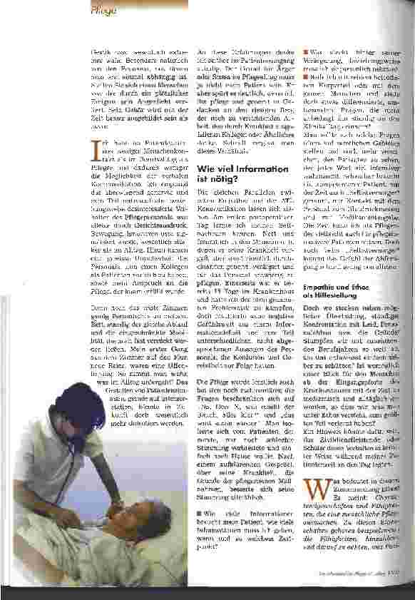 Vorschauseite 3: Wie viel Empathie braucht der Mensch? Vom Krankenpfleger zum Patient - das Spiegelbild der Pflege