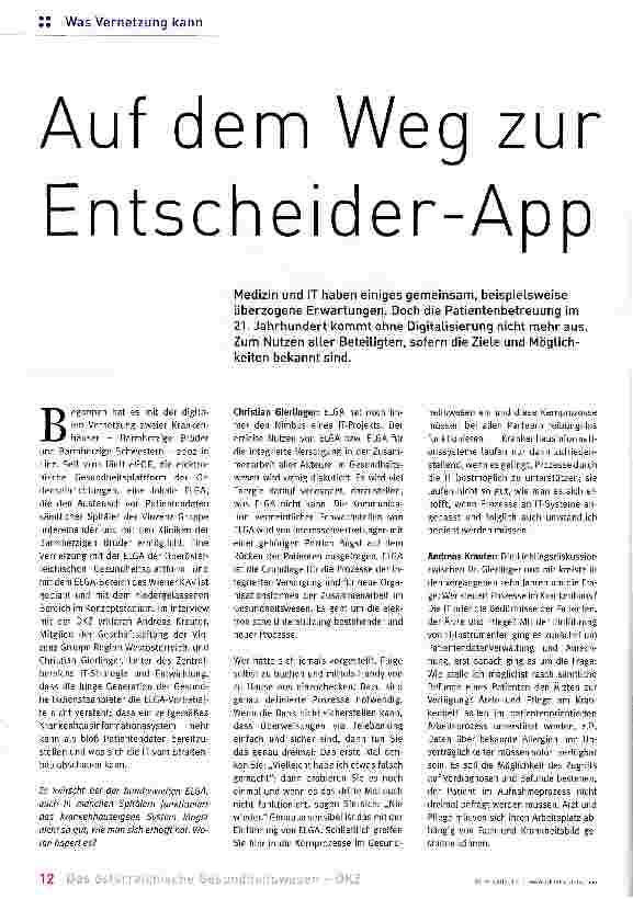 Vorschauseite 1: Auf dem Weg zur Entscheider-App