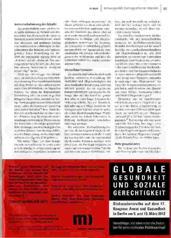 Vorschauseite 2: Albtraum demografischer Wandel?